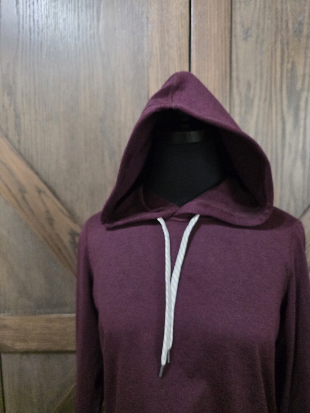 Vuori Halo Burgundy Hooded Pullover Sweatshirt - Picture 2 of 5